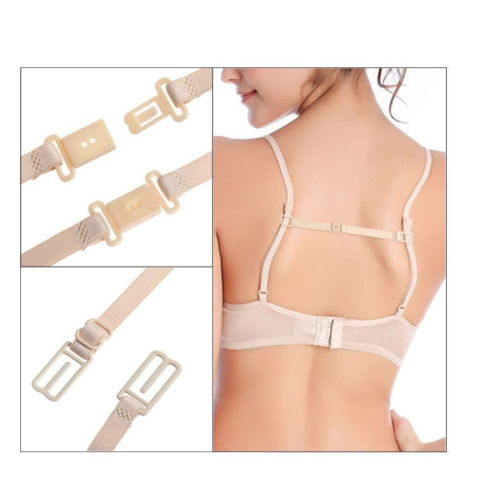 GelldG BH-Träger BH-Trägerhalter für Damenunterwäsche BH-Kreuz-Rückenclips 12 Stück