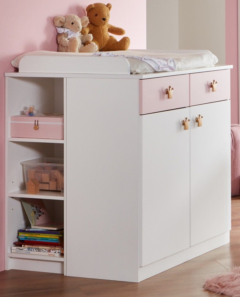 möbel-direkt.de Babyzimmer-Komplettset Cindy, (Komplett Set, 7-St., in verschiedenen Ausführungen), Made in Germany, Soft Close, Prinzessinnenzimmer
