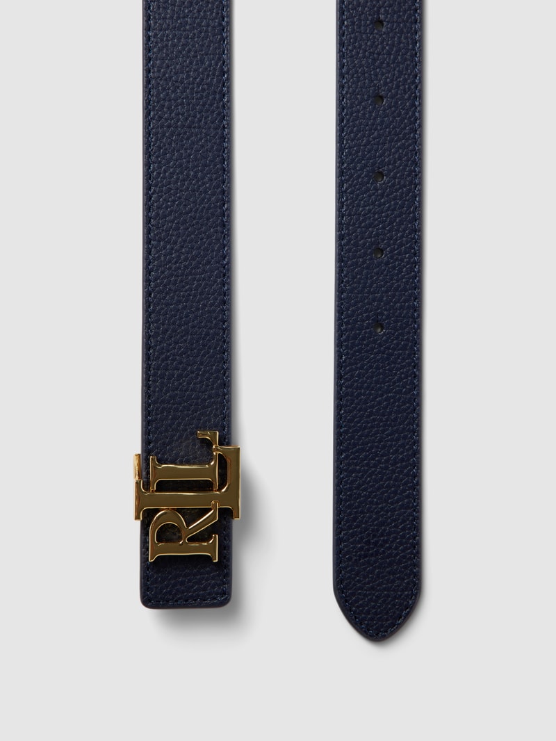 Gürtel mit Label-Detail in marineblau