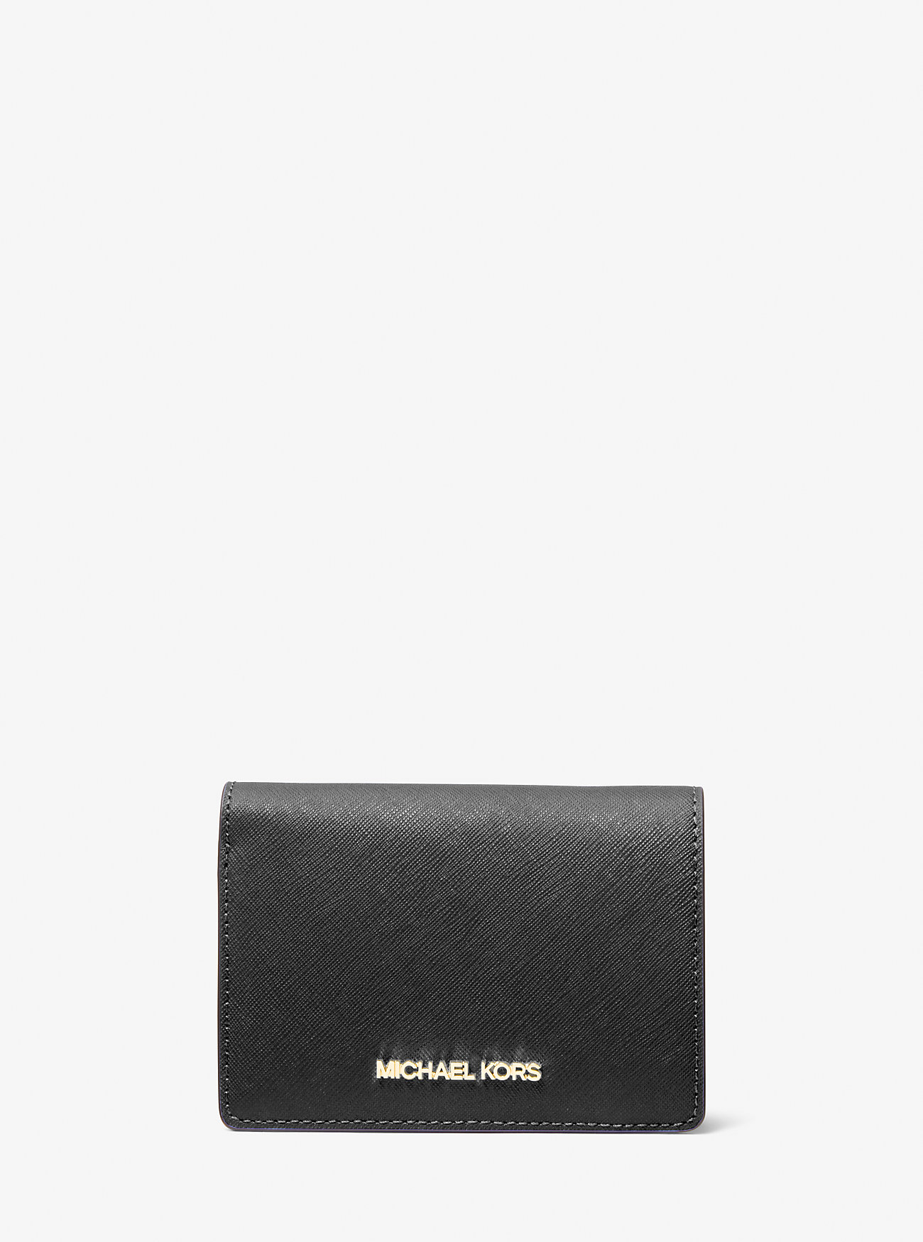 Jet Set Medium Saffiano Skinnlommebok - SVART