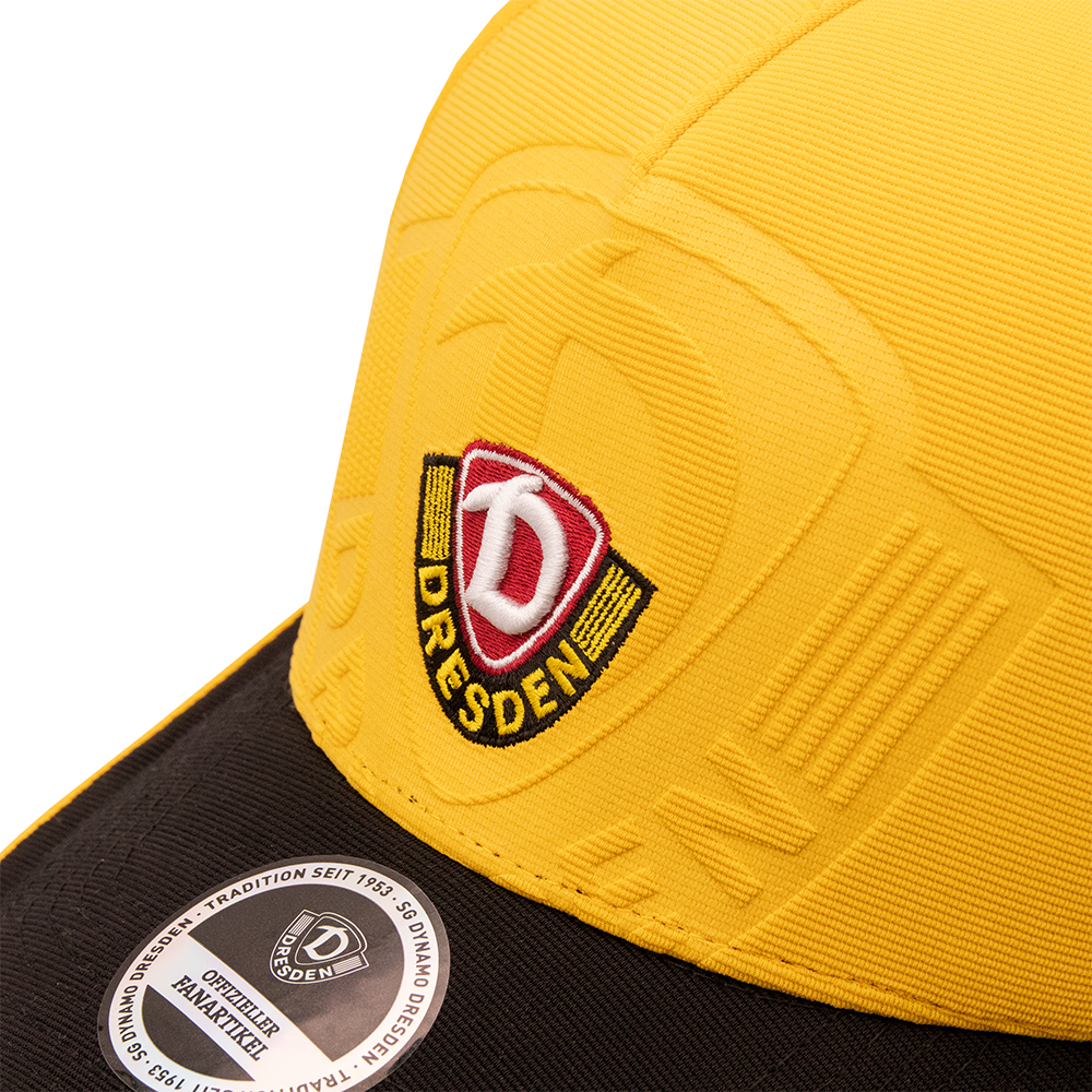 Basecap PRÄGUNG Snapback gelb