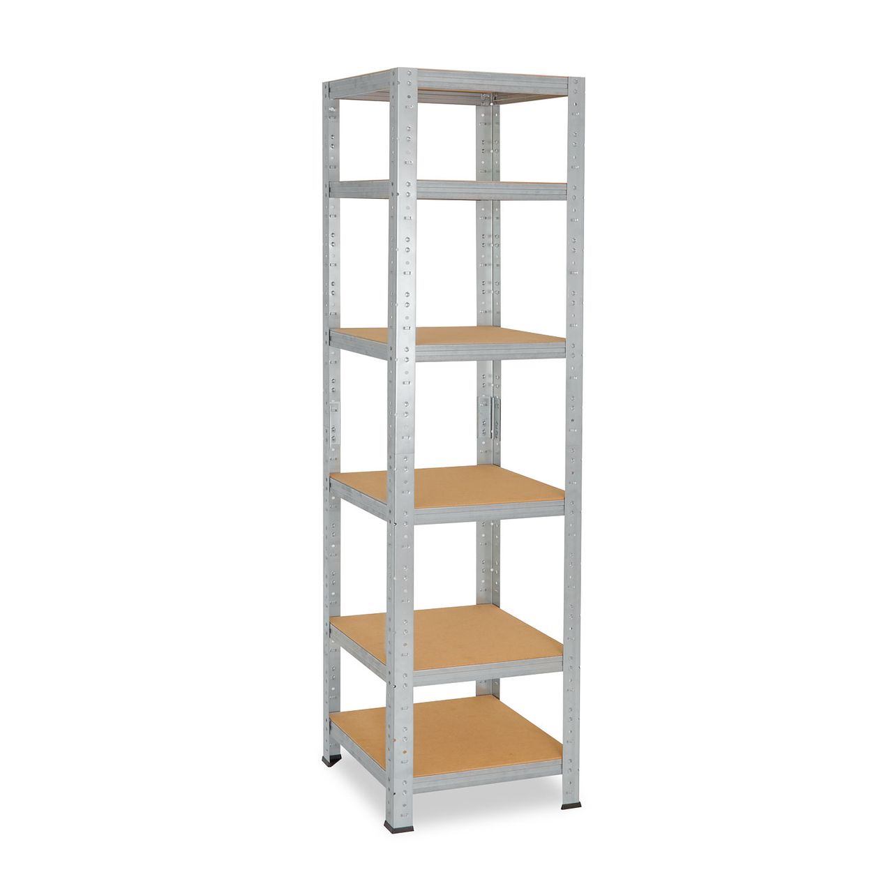 Shelfplaza HOME 200x50x50cm Schwerlastregal in verzinkt mit 6 Böden