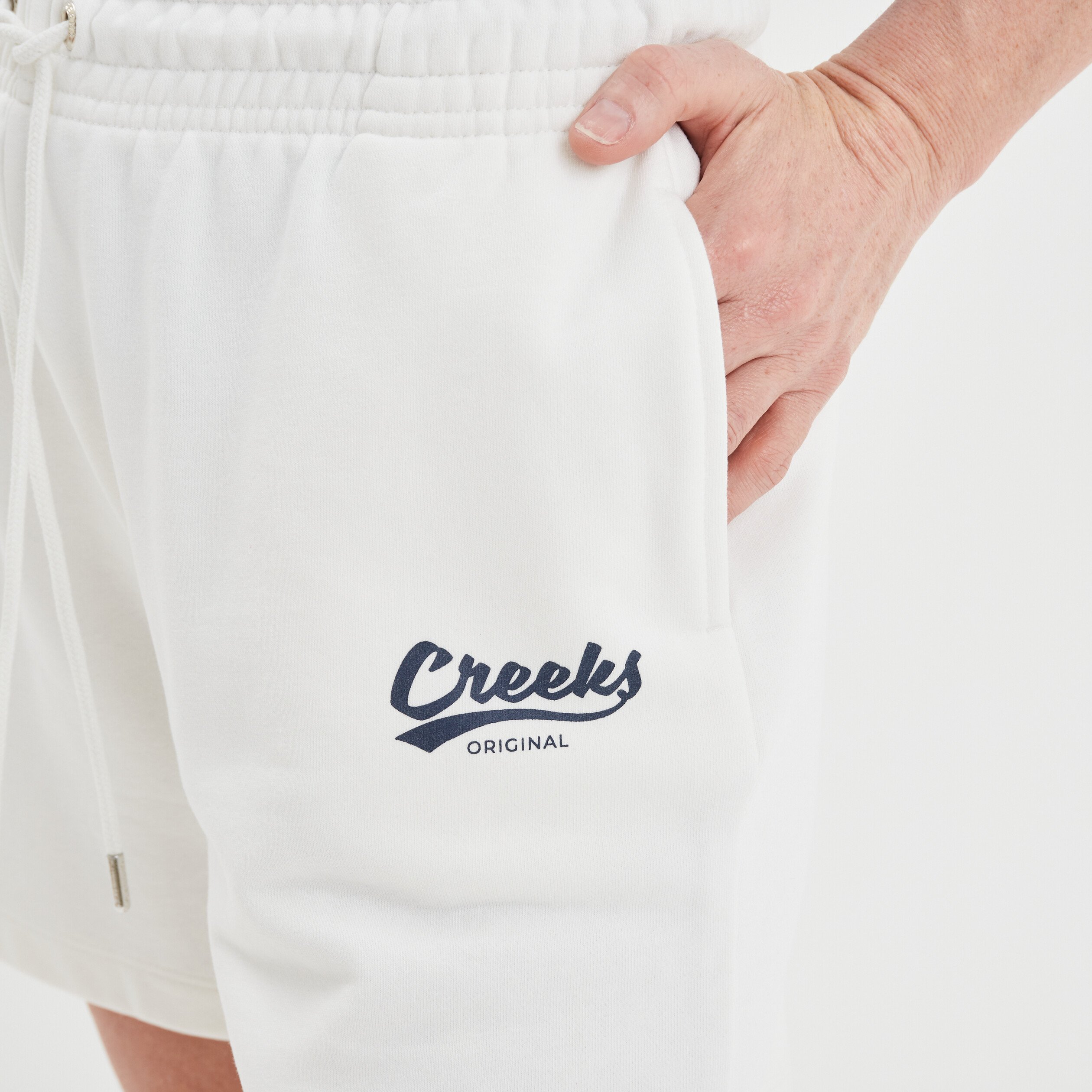 Jogging-Short boyfriend Creeks sable femme | La Halle