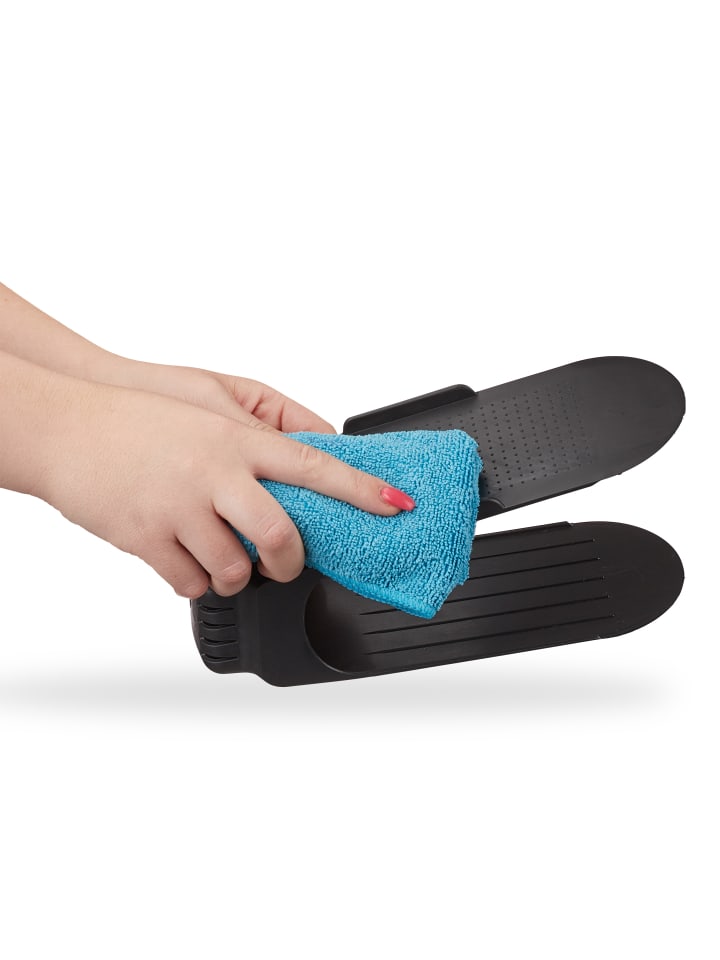 relaxdays 24x Schuhstapler in Schwarz günstig kaufen onesize