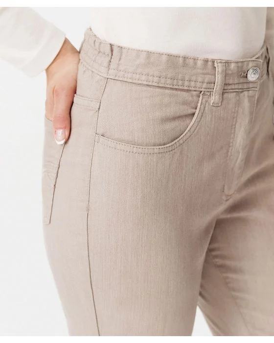 Pantalon stretch en toile, 3 statures.