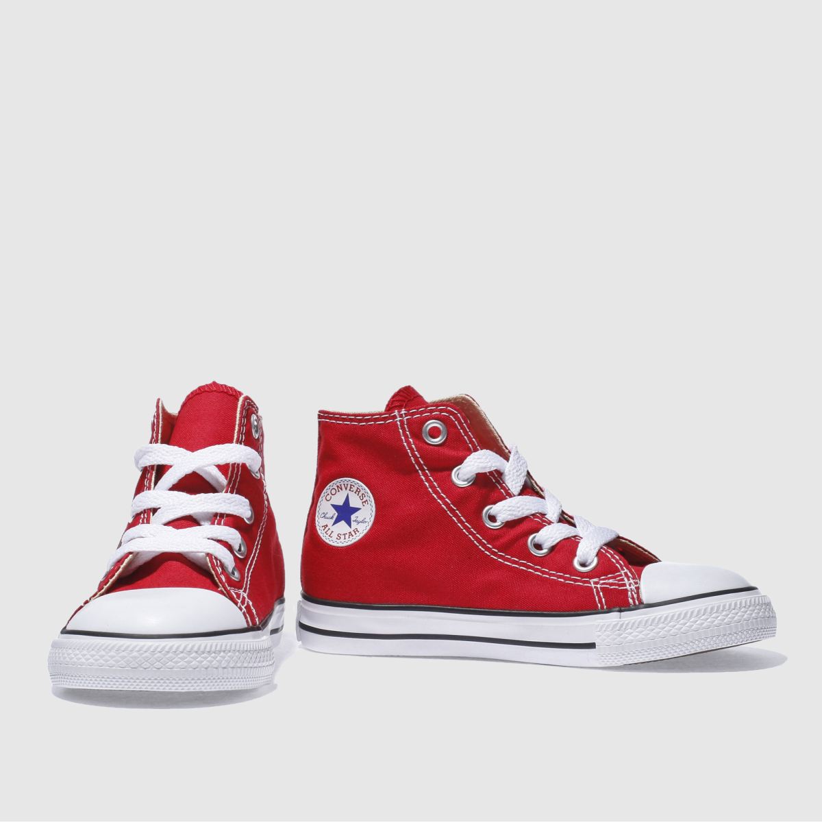 Converse röda all star hi-skor för småbarn