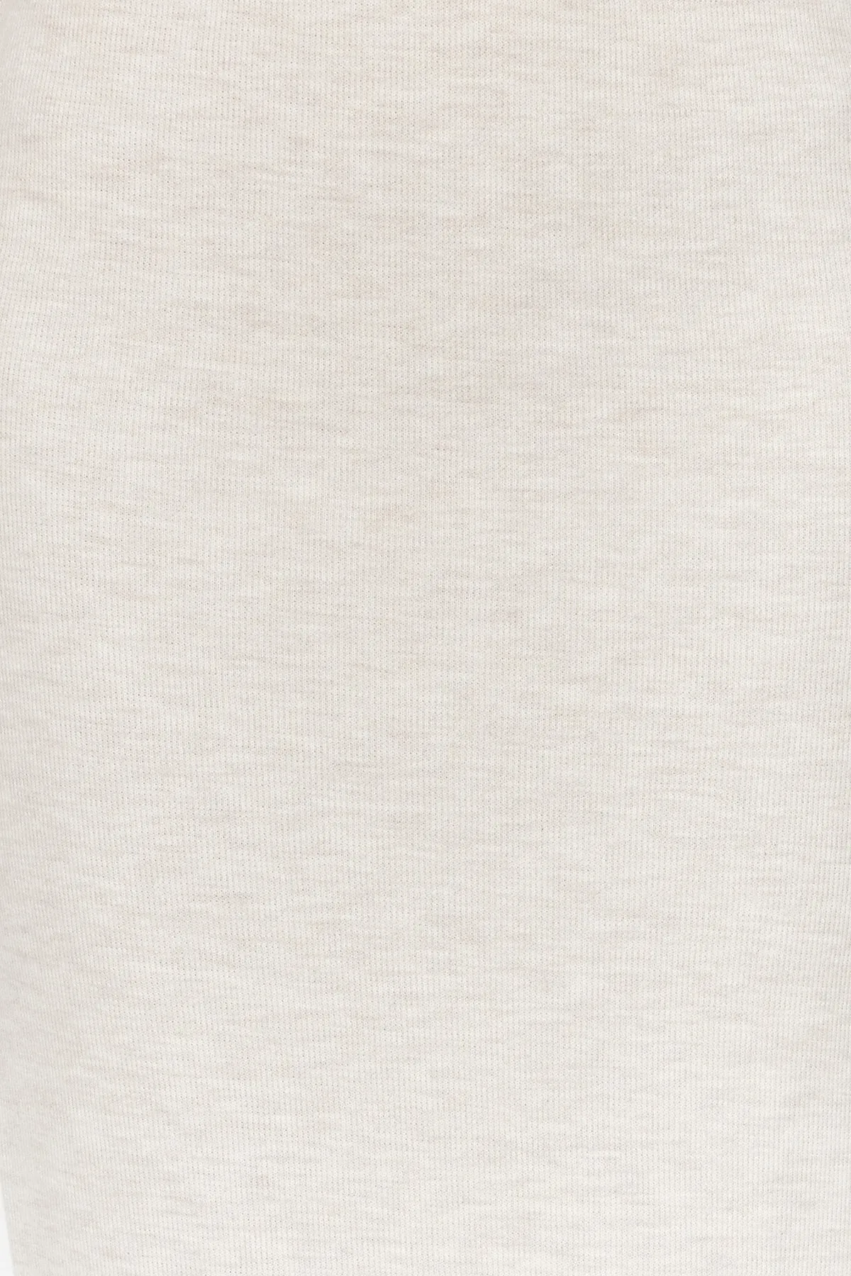 Trendyol Collection  Beigefarbener Midi-Bleistift-Strickrock Thessaloniki/Strickoptik mit normaler Taille TWOAW24ET00030