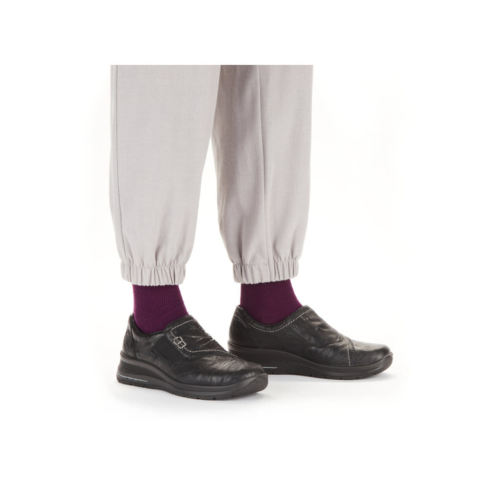 Rieker Damen Slipper tiefschwarz