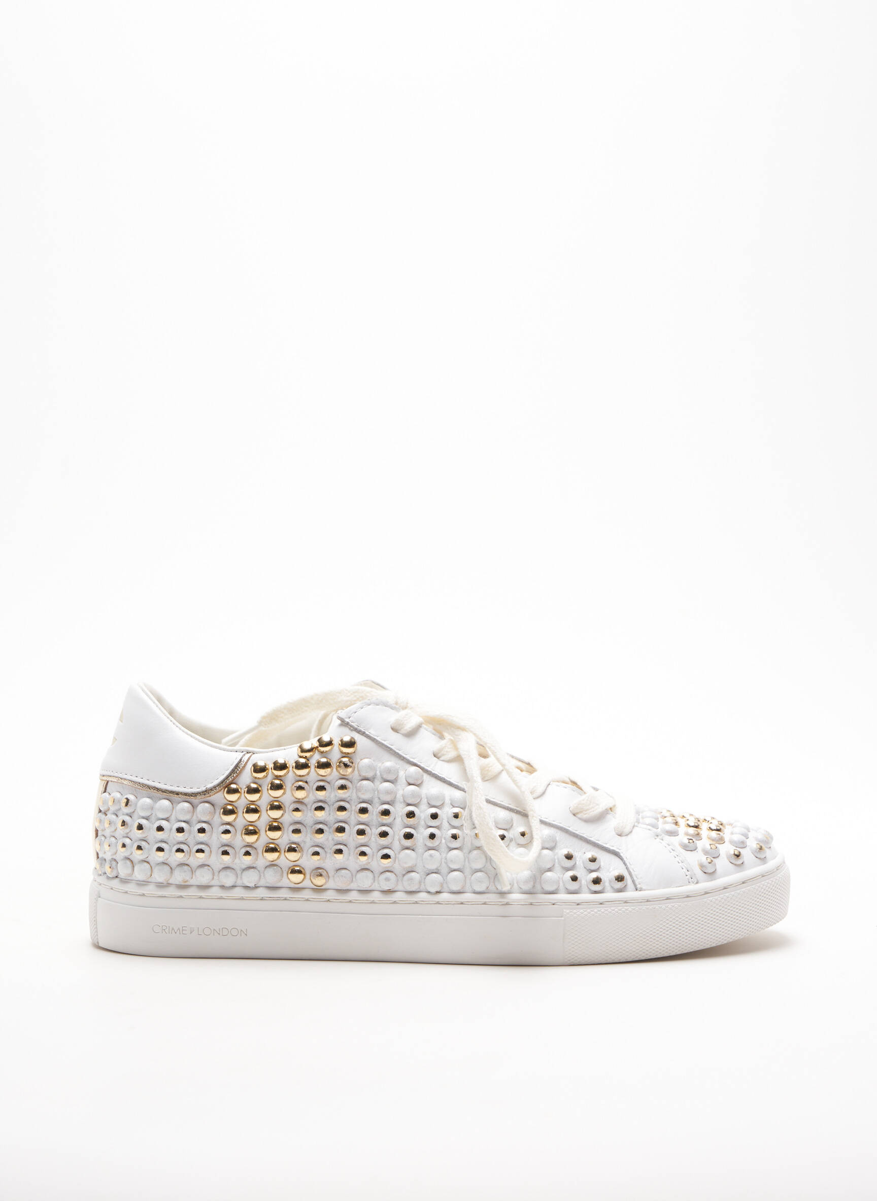 Crime London Baskets Femme couleur blanc