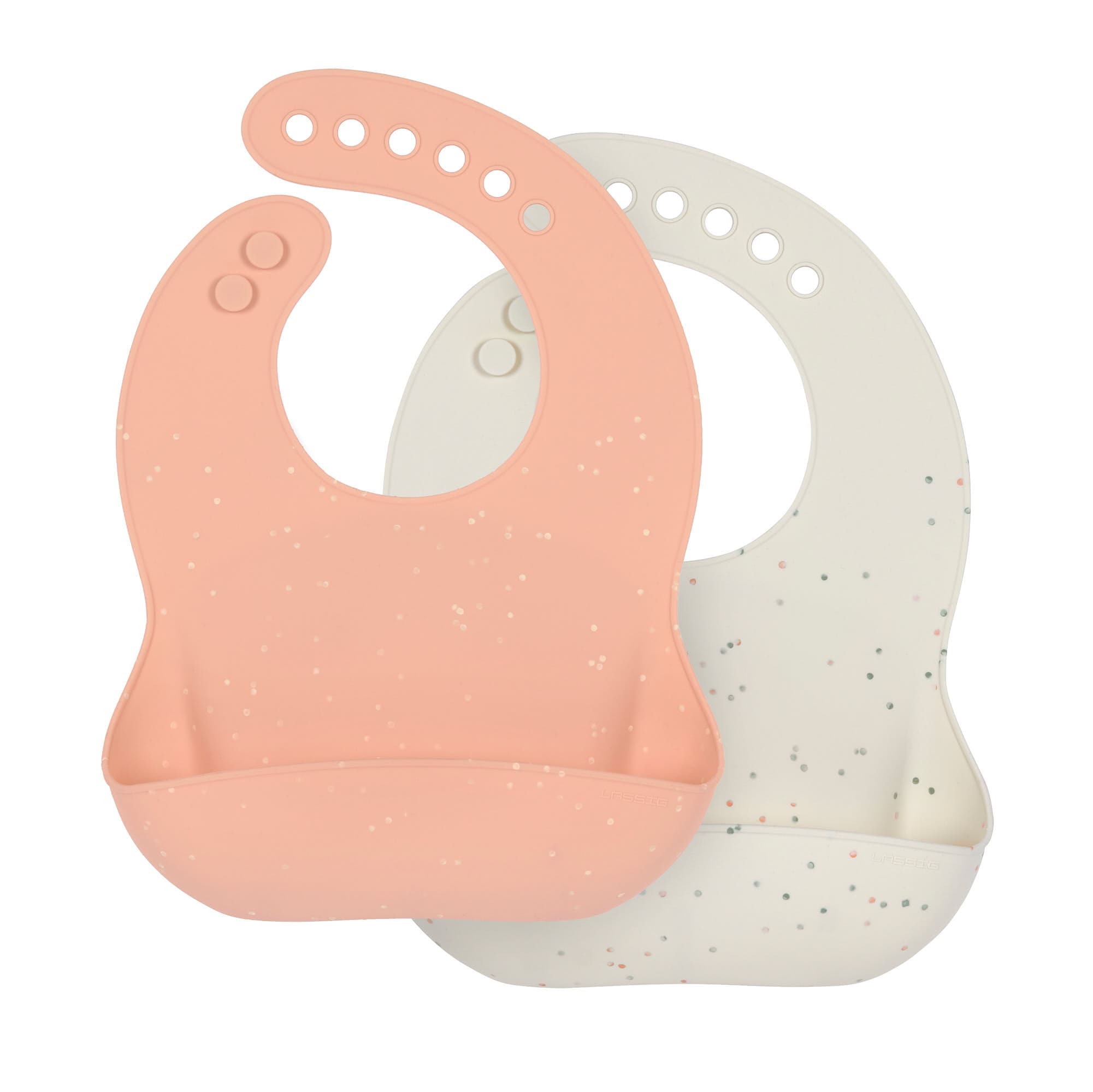Silikon Lätzchen (2 Stk), Apricot Beige