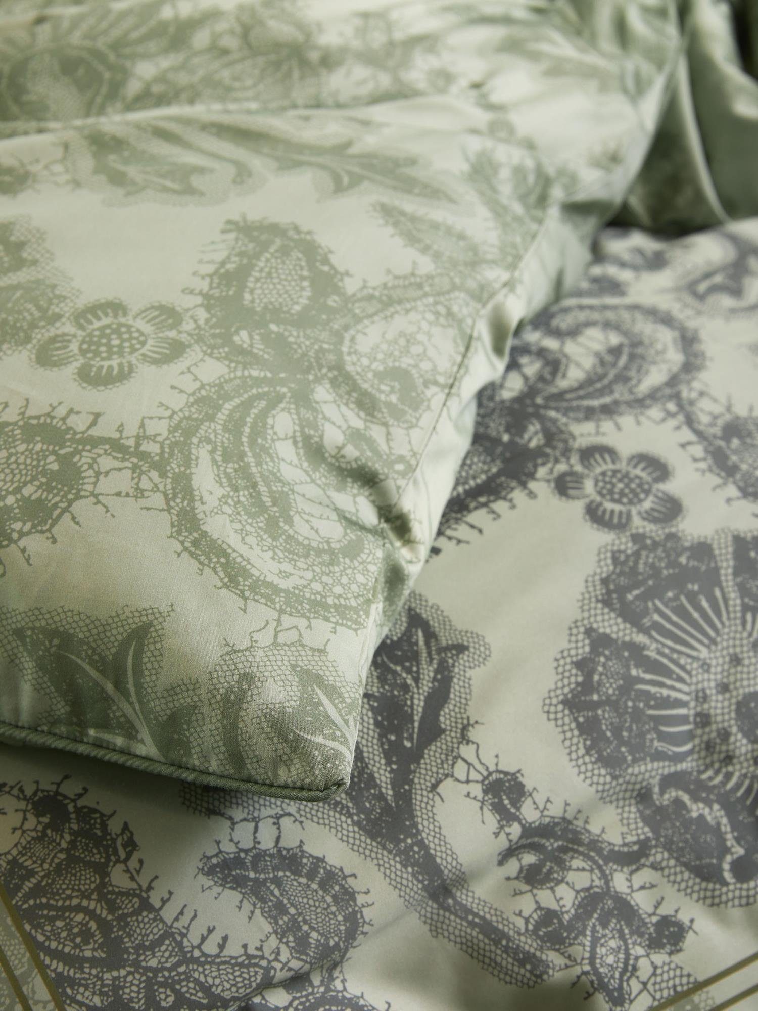 Bettwäsche Maere, Essenza, Satin, 2 teilig, mit floralem Muster