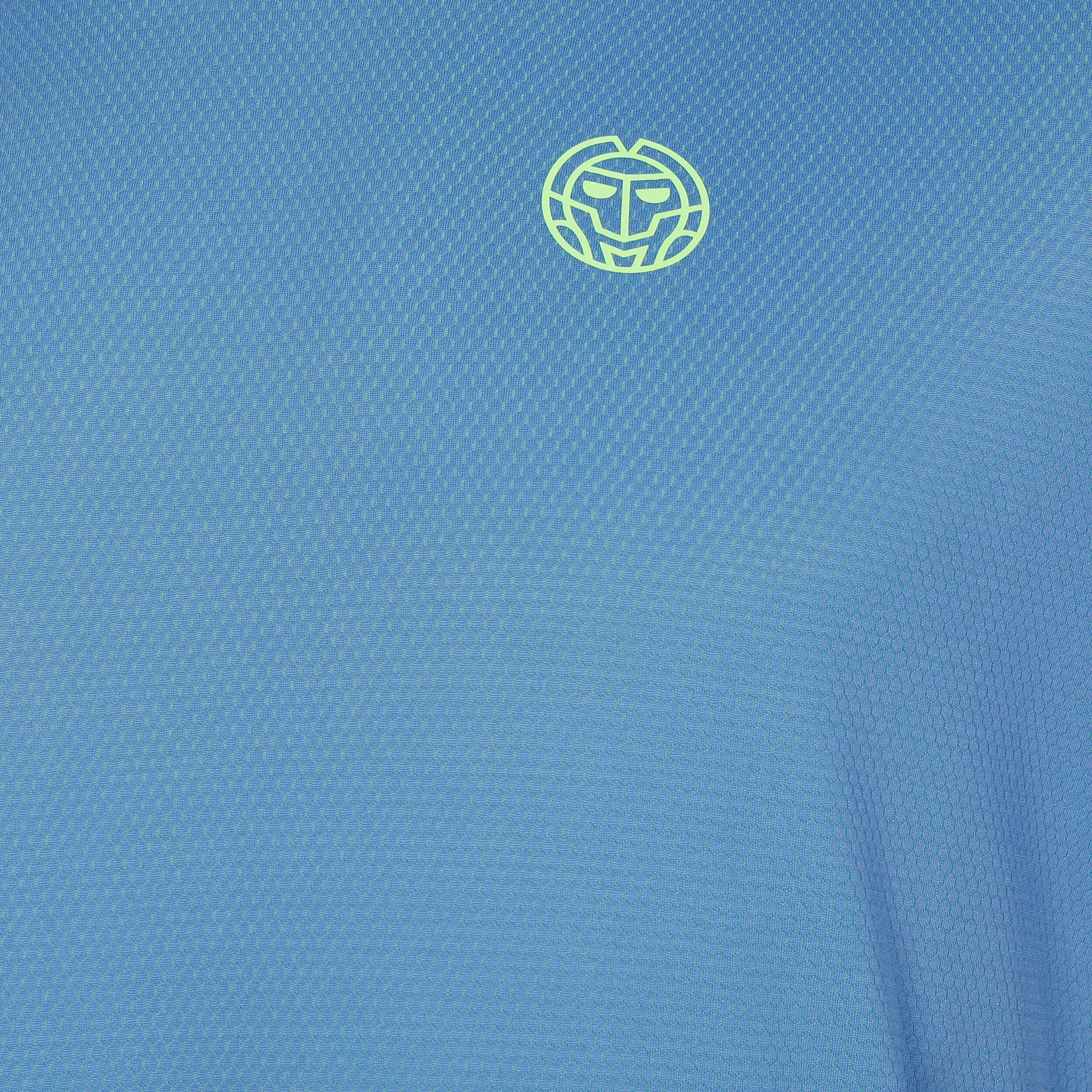Crew Inside Out V-Neck T-Shirt Herren - Blau, Neongrün