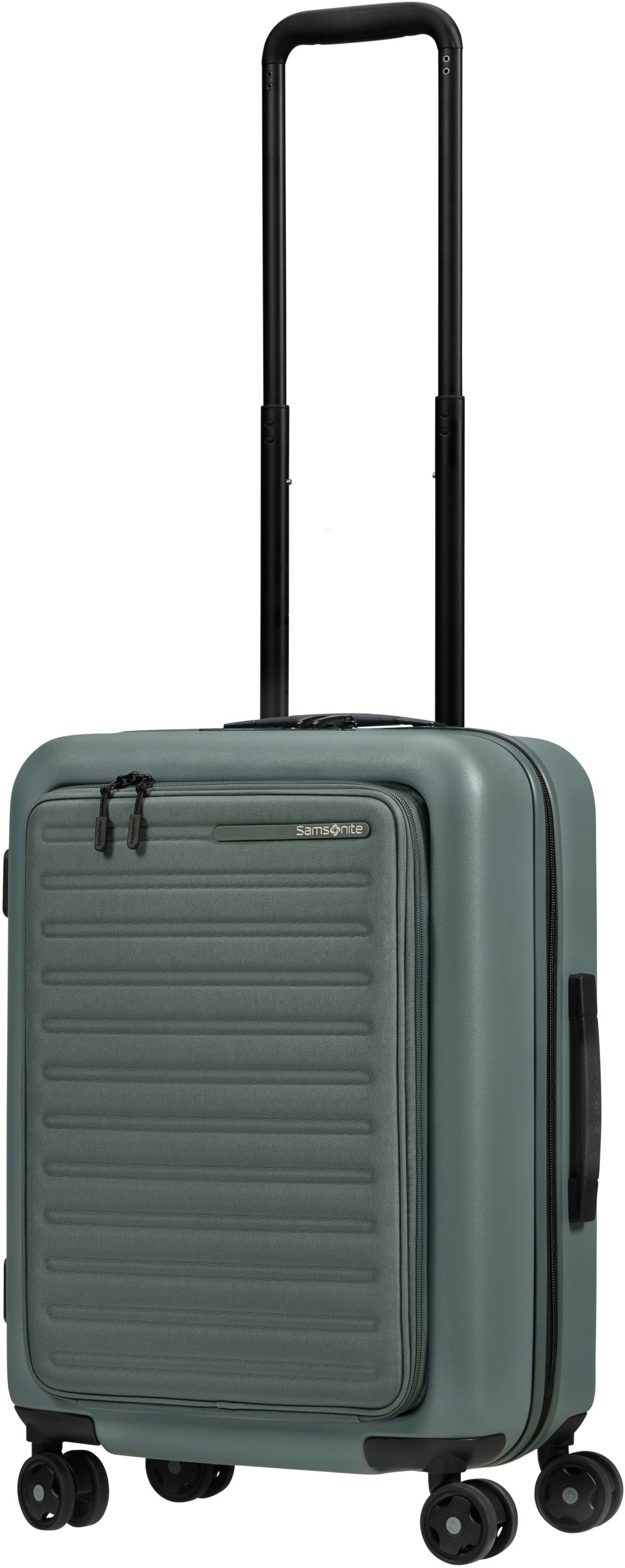 Samsonite Hartschalen-Trolley Stackd, 55 cm, 4 Rollen, mit Volumenerweiterung und USB-Schleuse; enthält recyceltes Material