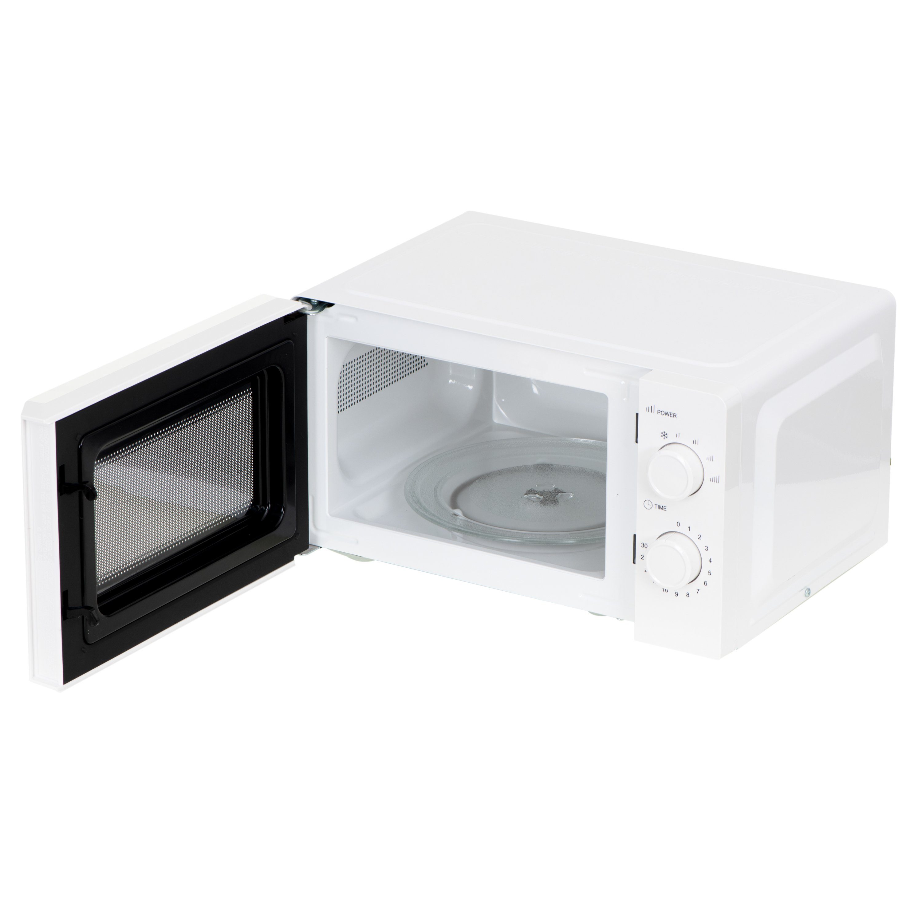 JUNG Mikrowelle ADLER AD6205 Mikrowelle Klein, 20 L, Kompakte Mini Mikrowellengerät, Mikrowelle, 30 Min Timer, Auftaufunktion, 700W, 5 Stufen Platzsparend Mechanisch´