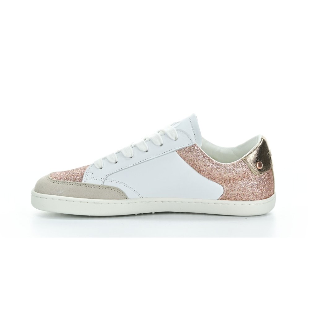 Shapen Charm Rose Gold Leather Barfuß-Halbschuhe