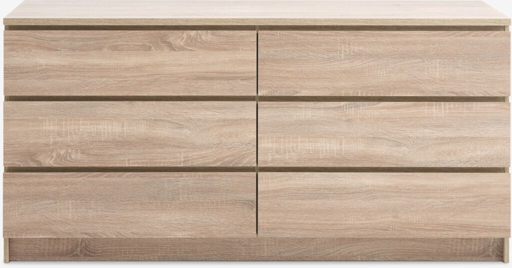 LIMFJORDEN Commode LIMFJORDEN 3, 3 tiroirs, coloris chêne clair