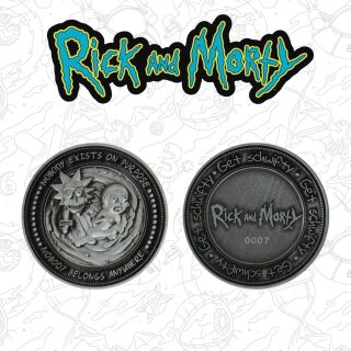 Rick & Morty Sammelmünze Limited Edition