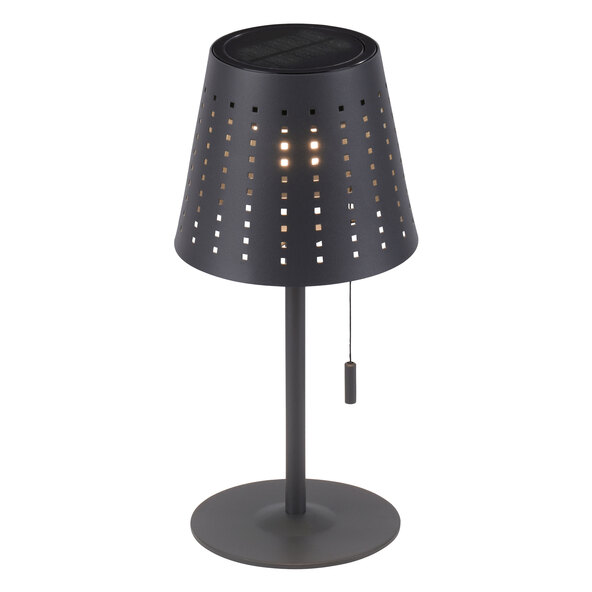 LED Akku-Solar-Tischleuchte Mandy, anthrazit