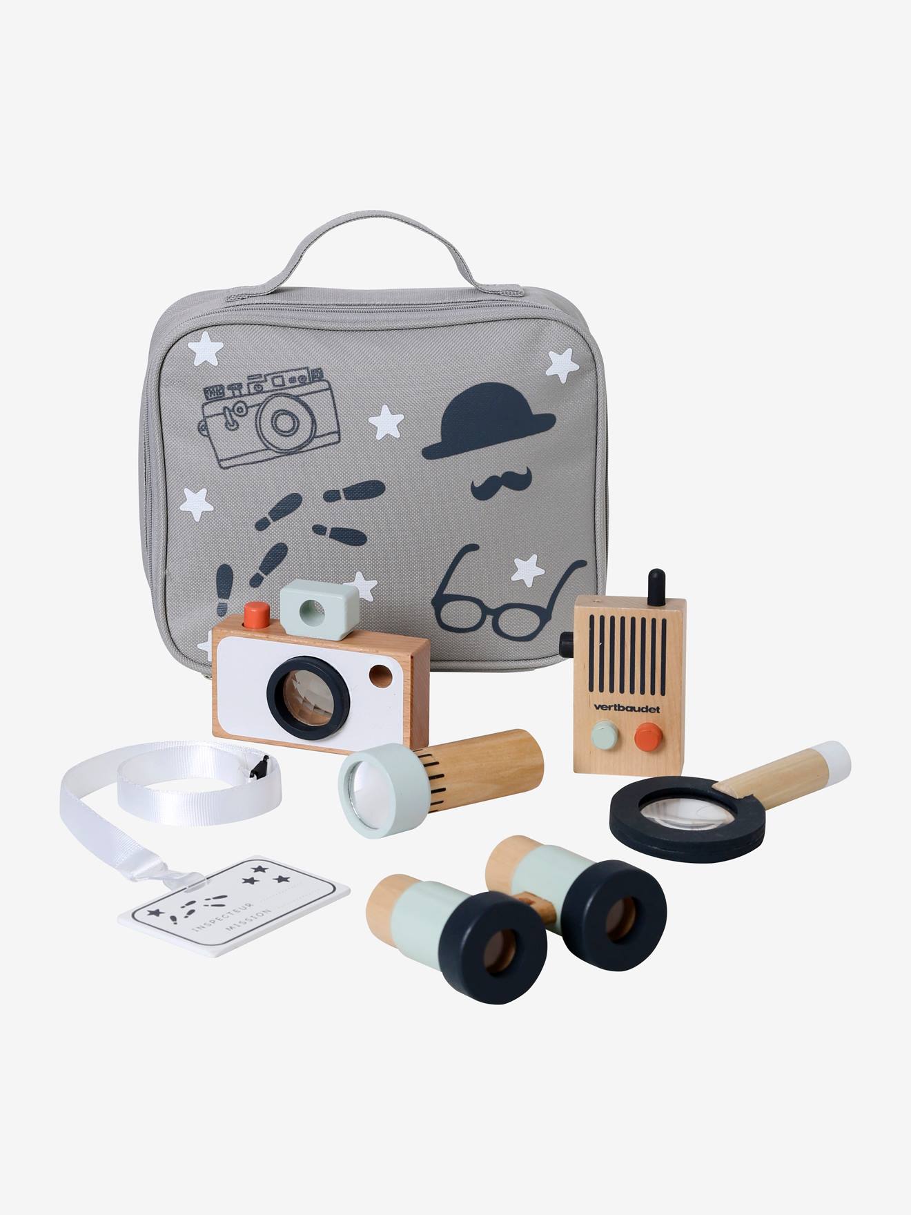 Kit du détective en bois FSC® gris