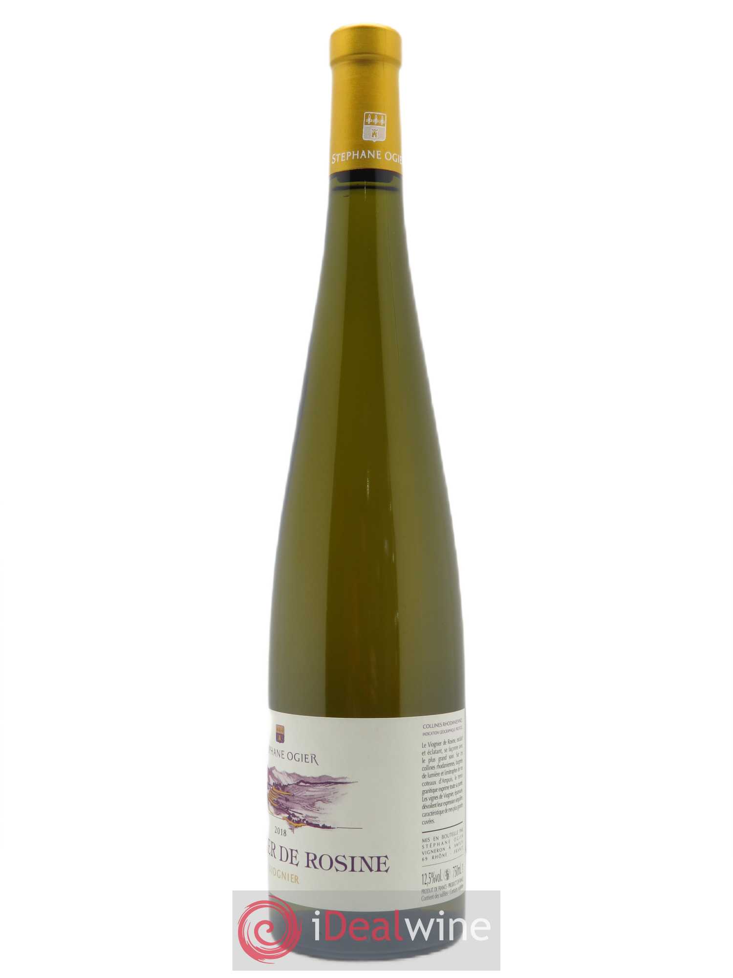 IGP Collines Rhodaniennes Viognier de Rosine Michel et Stéphane Ogier  2018 - Lot de 1 Bouteille