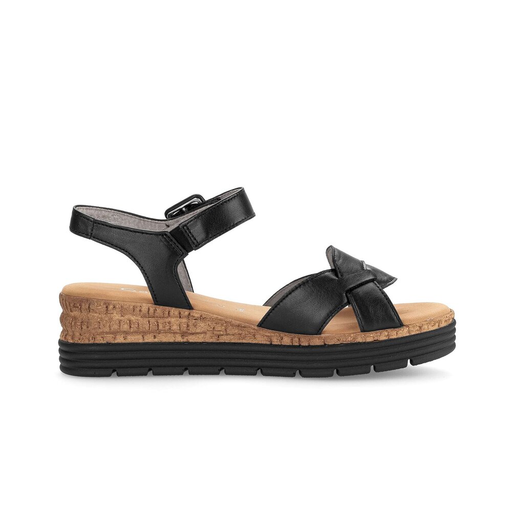 Gabor comfort Keilsandalette schwarz