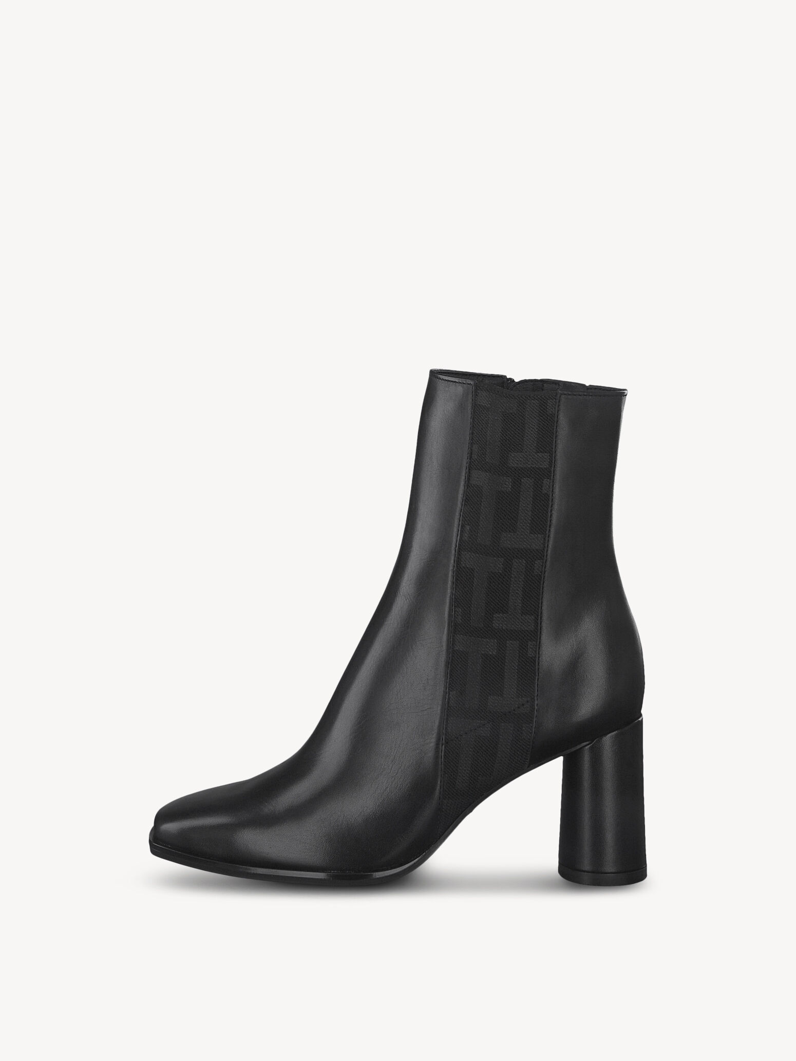 Bottine en cuir - noir