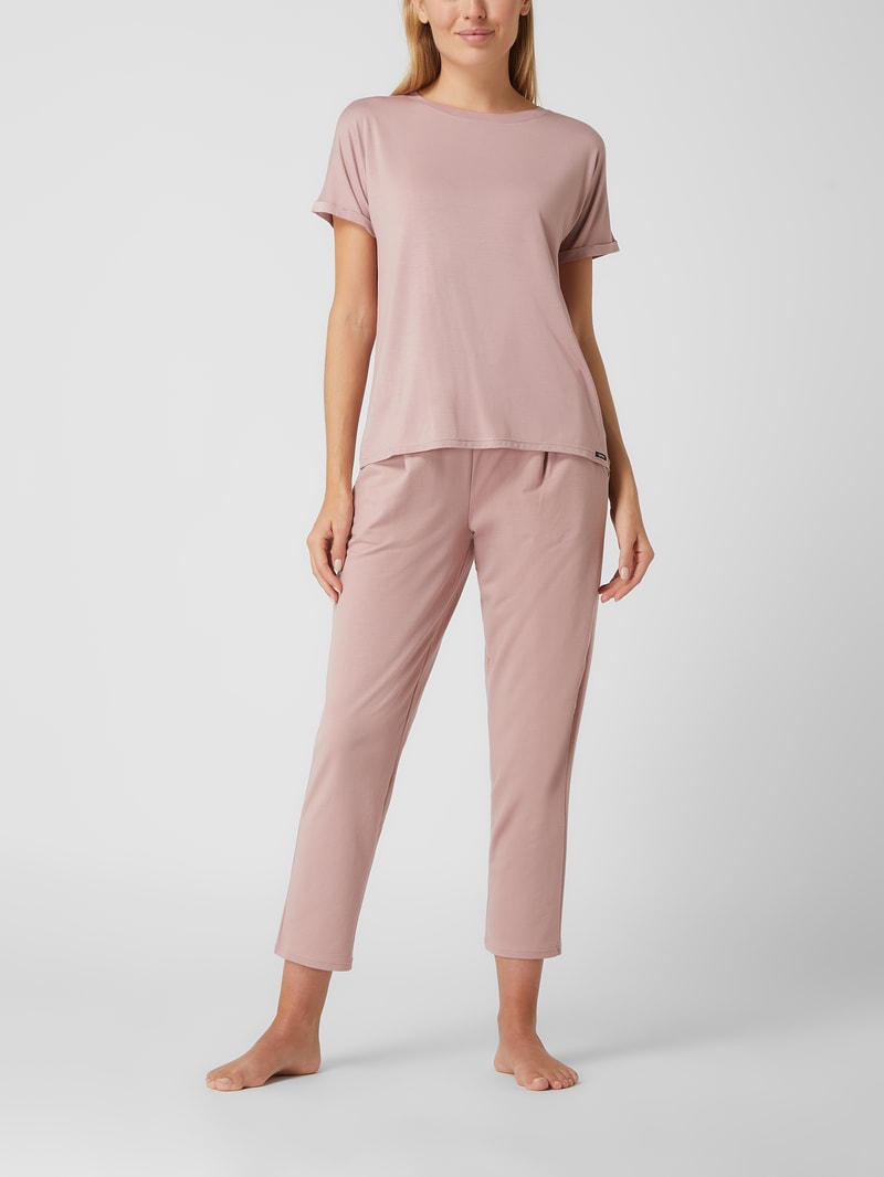 Pyjama-Hose mit Eingrifftaschen in rosé