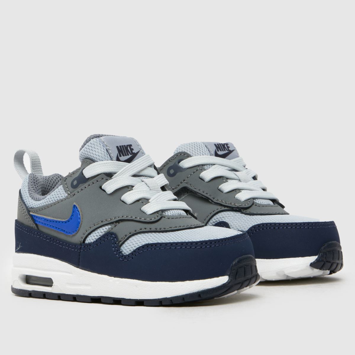 Šedé multifunkční tenisky Nike Air Max 1 Easyon pro chlapce a batolata