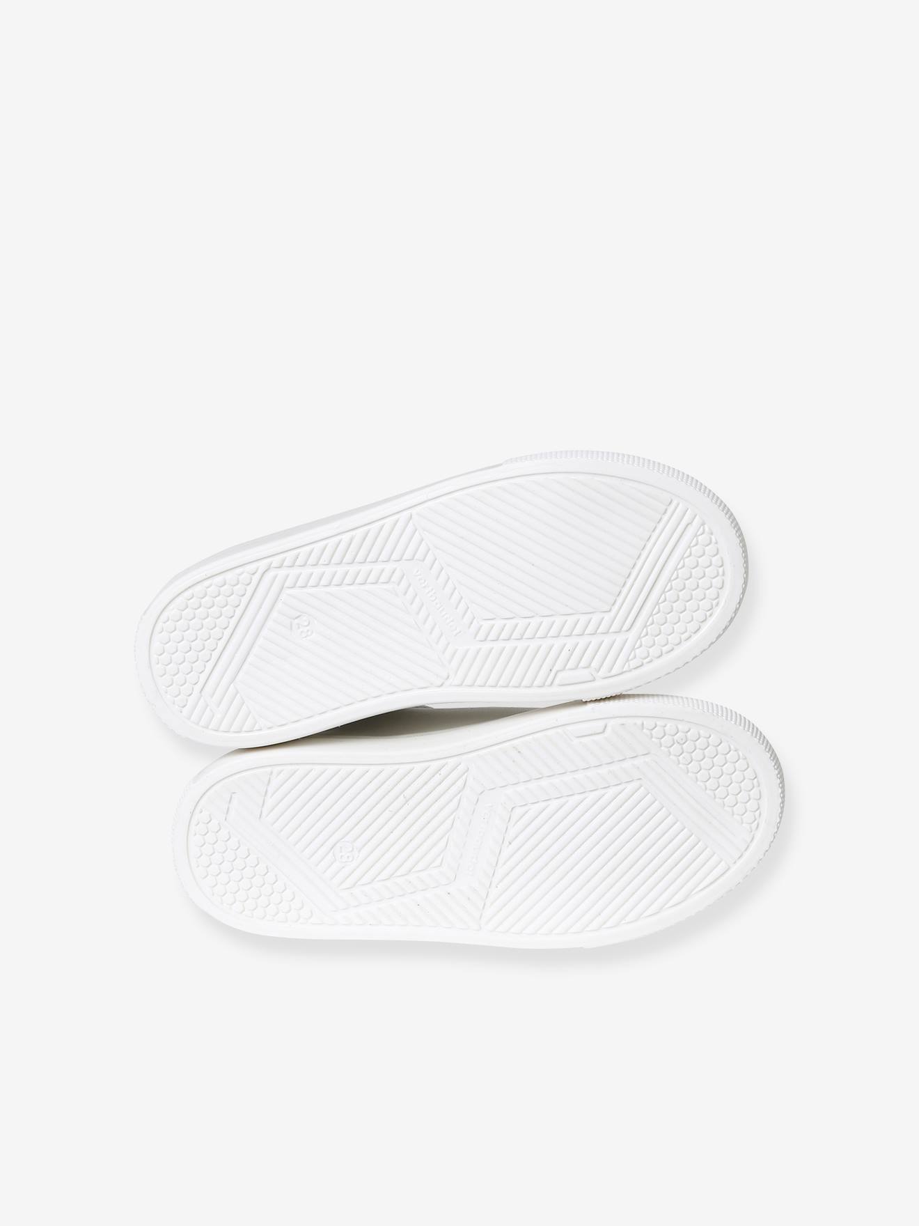 Baskets en cuir enfant blanc