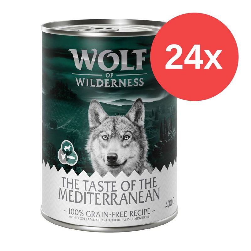 Sparpaket Wolf of Wilderness 'The Taste Of' 24 x 400 g