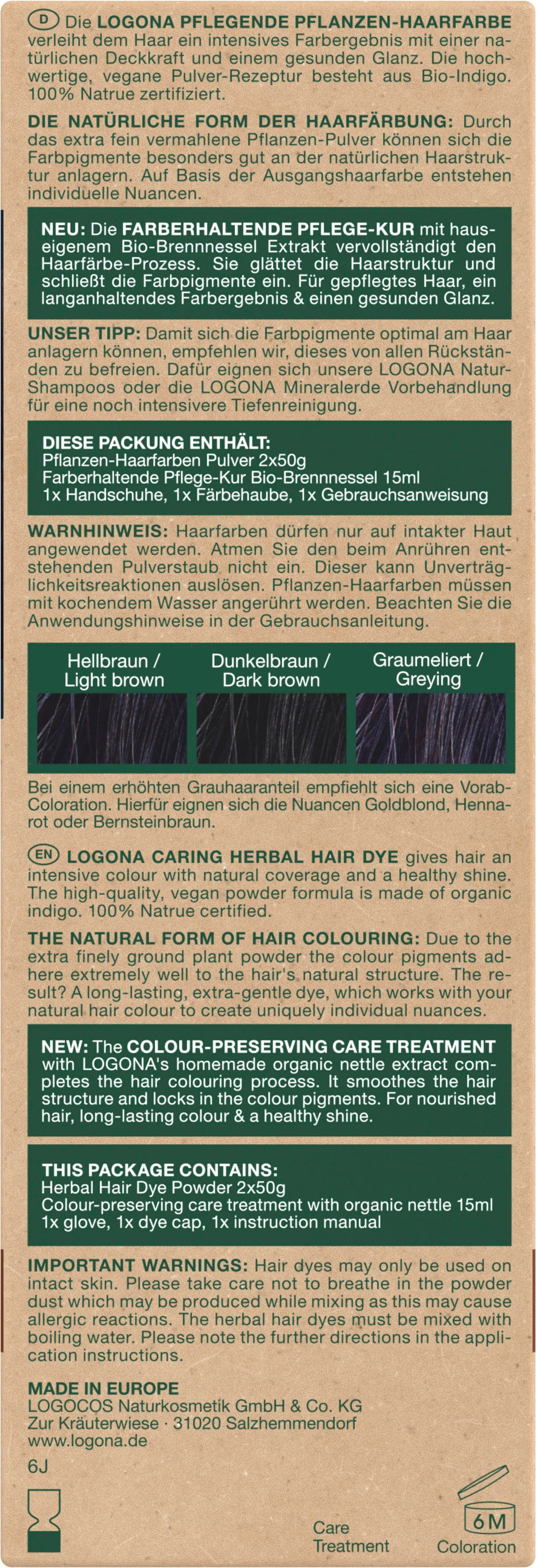 LOGONA Haarfarbe Pflanzen-Haarfarbe Pulver