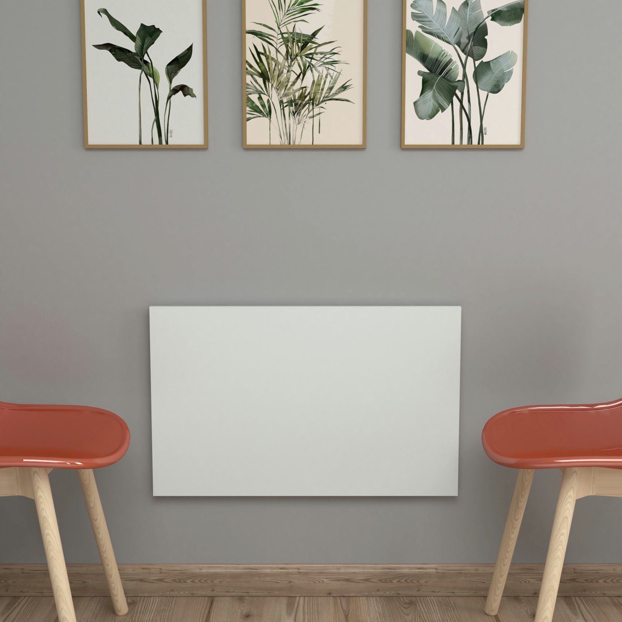 en.casa Klapptisch, Klepp Wandklapptisch 72x45cm zur Wandmontage Weiß