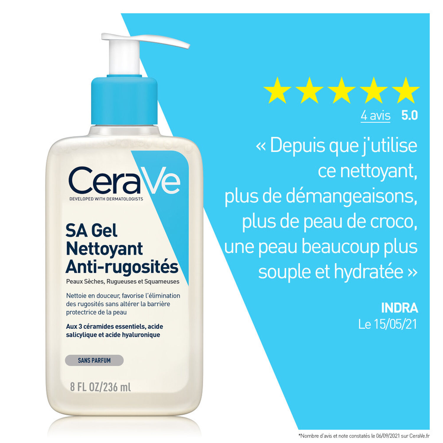 Cerave Gel Nettoyant SA Anti-Rugosités
