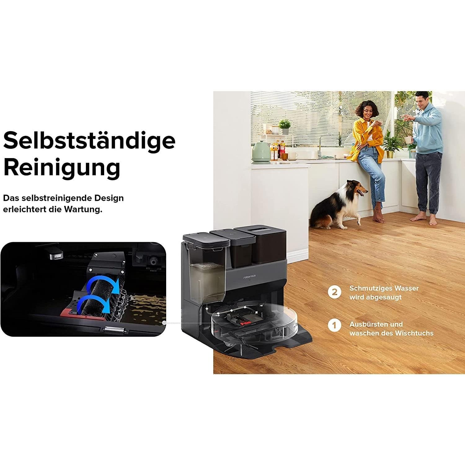 Roborock Akku-Hand-und Stielstaubsauger S7 MaxV Ultra Saug- & Wischroboter mit Absaugstation
