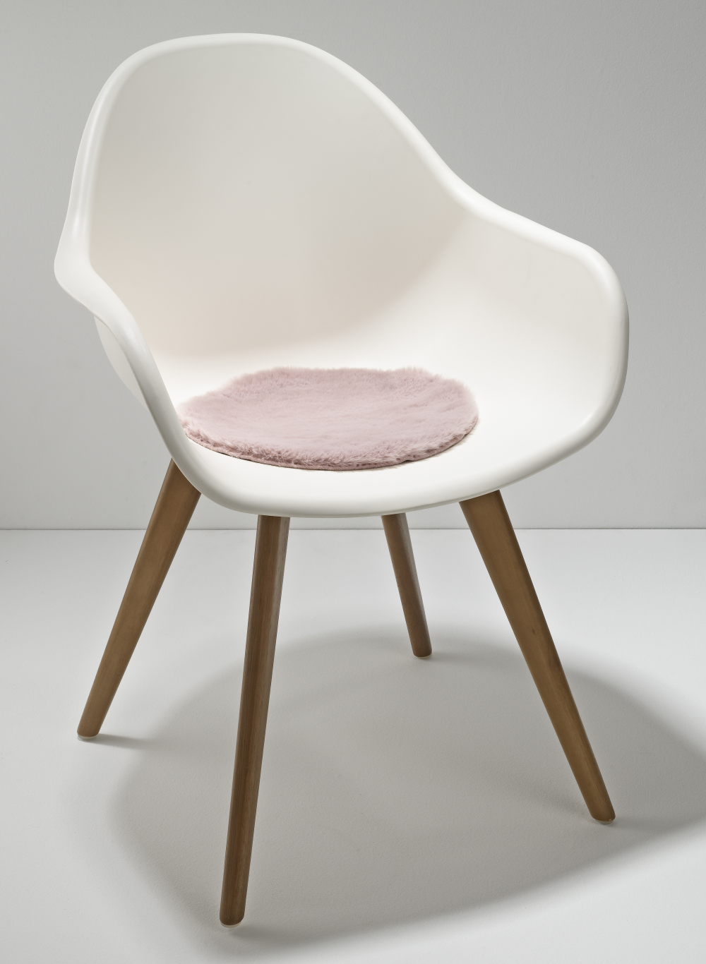 Sitzkissen Kunstfell blush