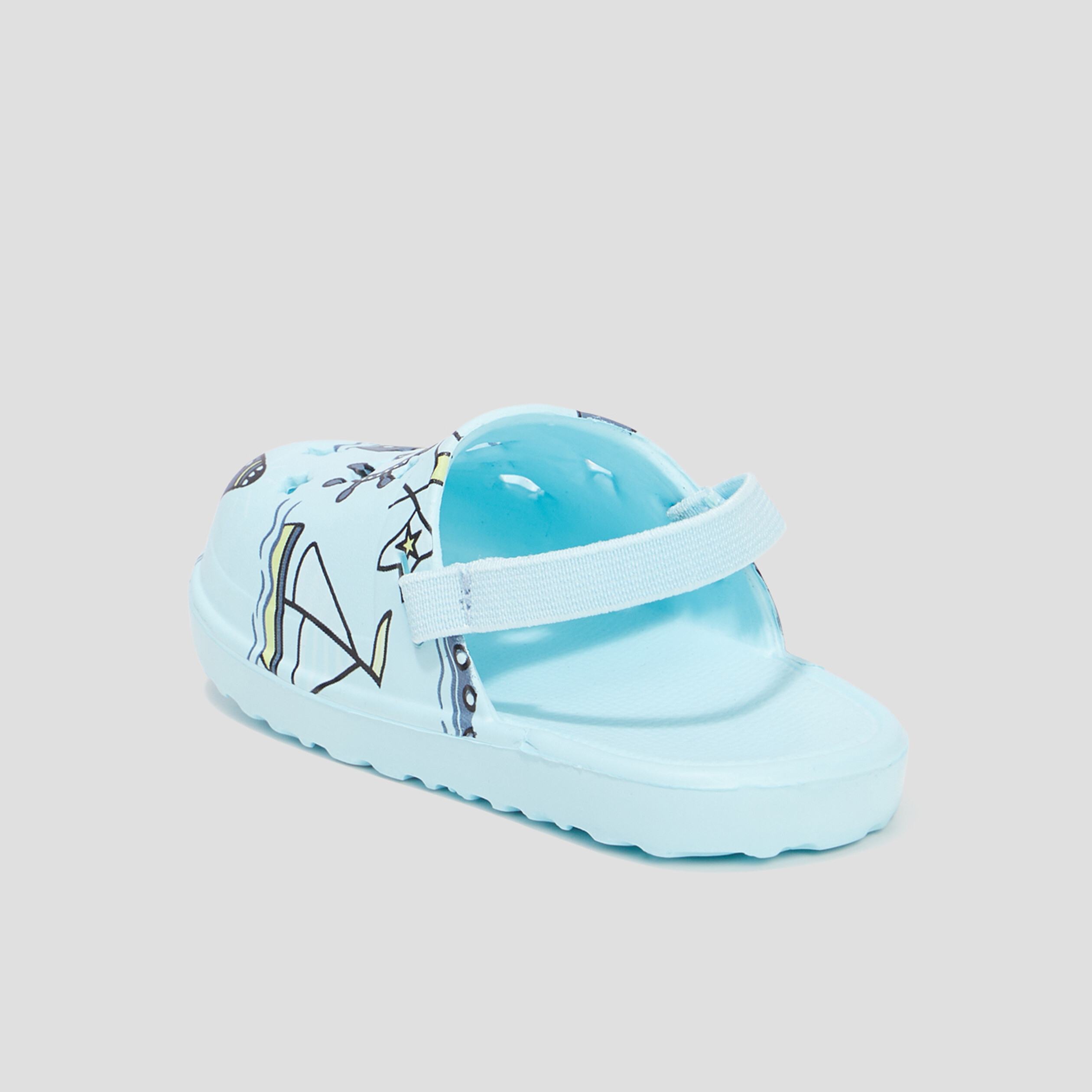 Sabots de plage à brides élastiquées bleu bébé garçon | La Halle