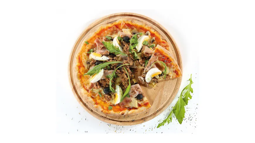 ZASSENHAUS Pizzateller aus Gummibaumholz Ø 33cm