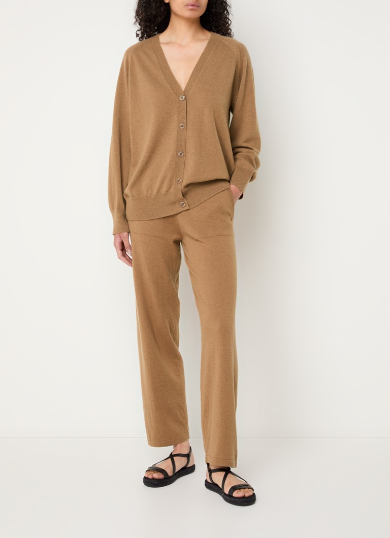 Cardigan MaxMara Ampezzo en maille fine mélangée cachemire à col en V