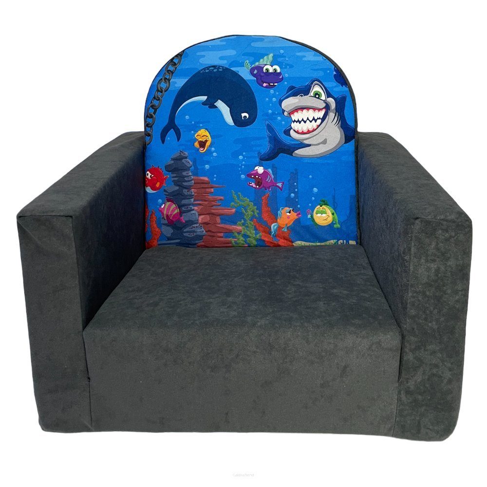 FORTISLINE Kindersessel Ausklappbarer Kindersessel - Ocean