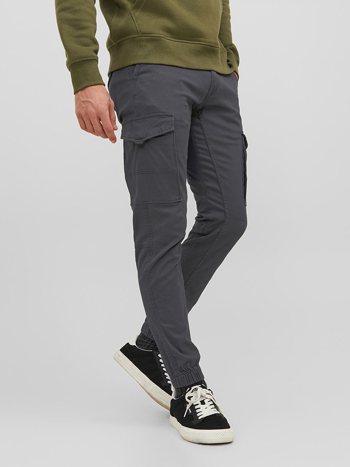 Jack & Jones Cargohose in Grau günstig kaufen
