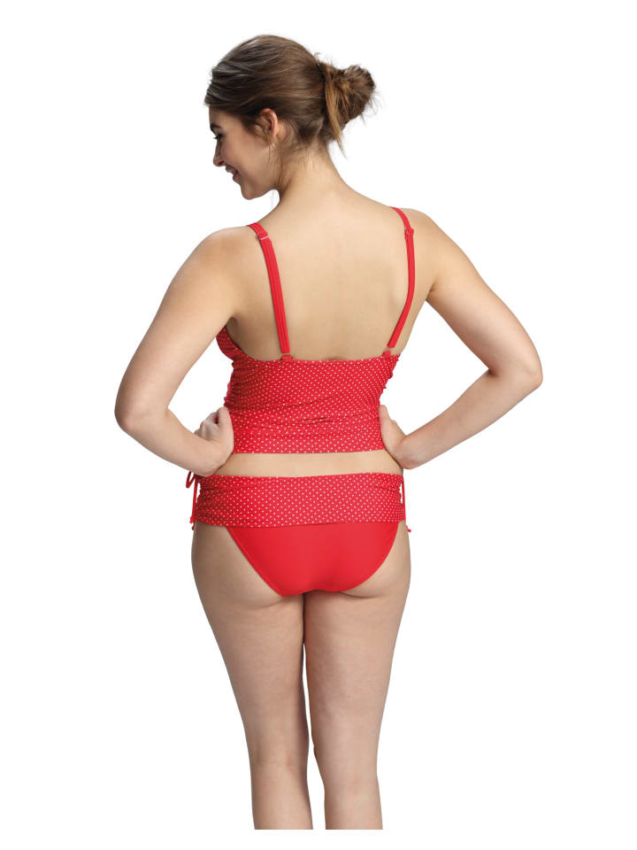 petit amour Umstandstankini Ava Rot mit weißen Pünktchen Bademode schwanger günstig kaufen
