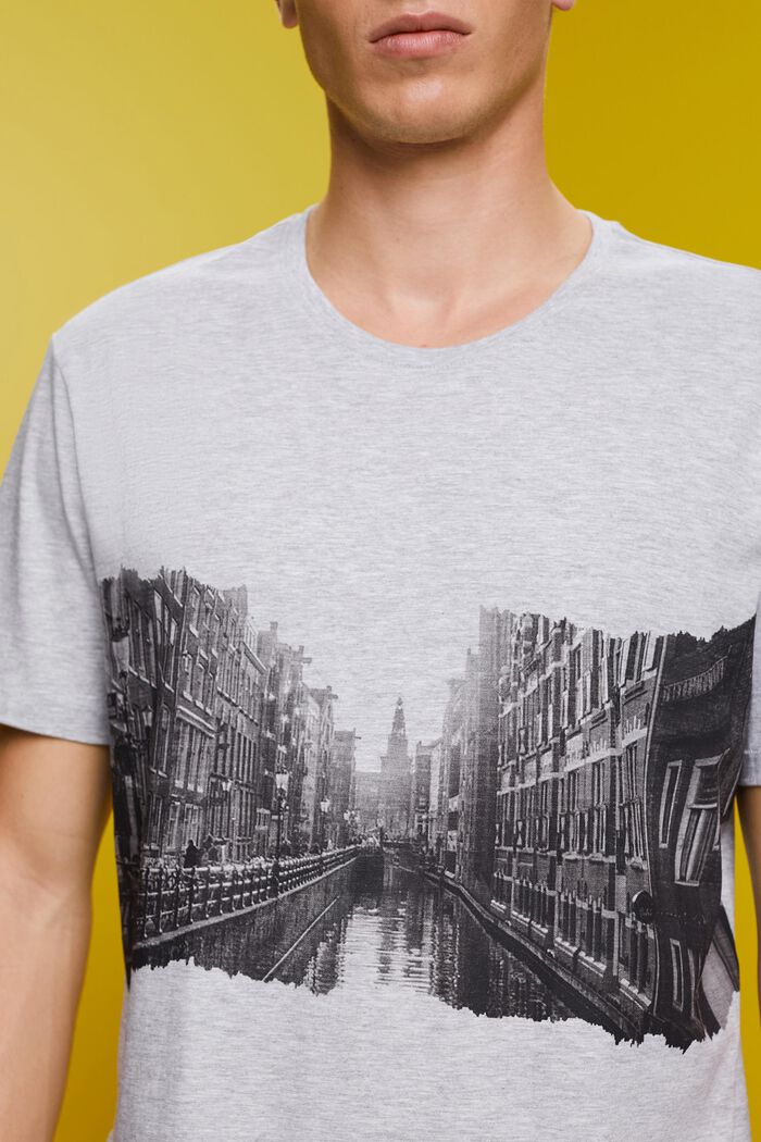 Bedrucktes T-Shirt aus Slub-Jersey