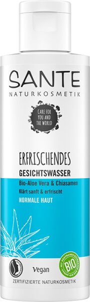 Sante Erfrischendes Gesichtswasser Bio-Aloe Vera & Chiasamen Gesichtswasser