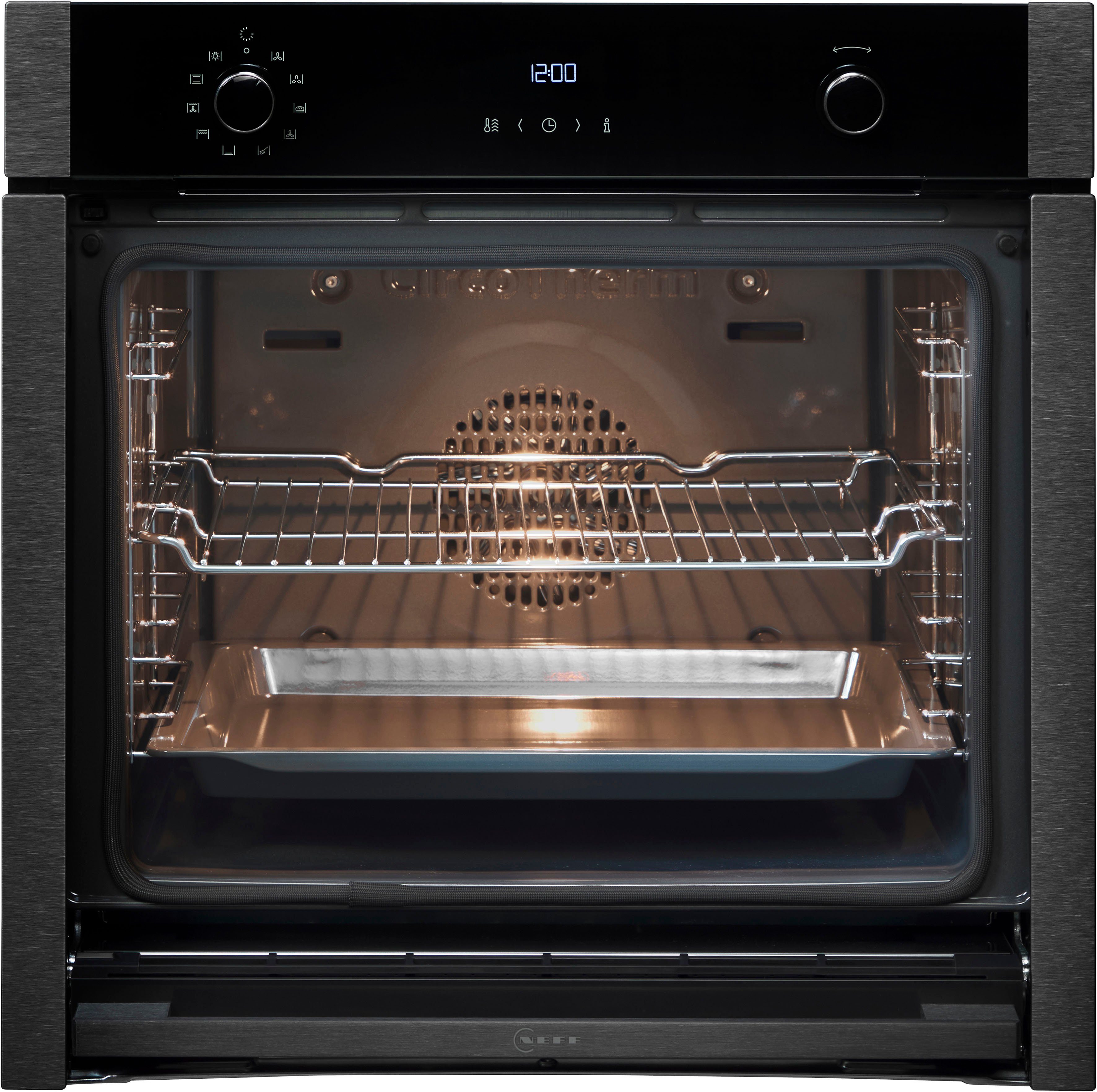 NEFF Backofen B5ACH7AG1, Pyrolyse-Selbstreinigung, voll versenkbare Ofentür dank Slide & Hide®