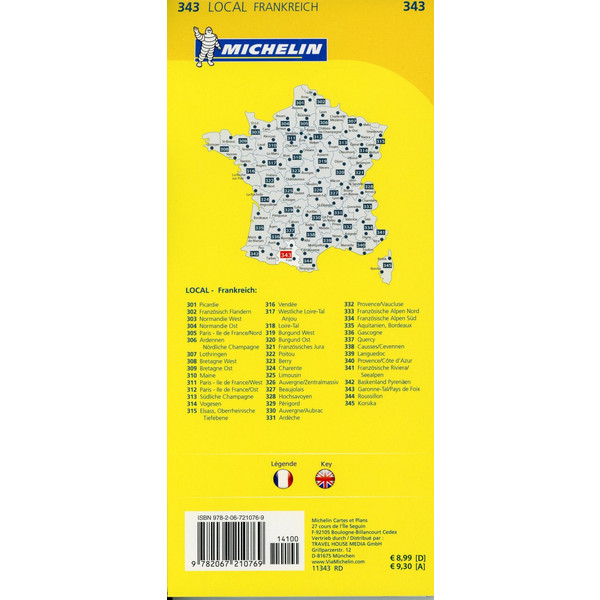 Michelin Garonne-Tal - Pays de Foix 1 : 150 000 - Straßenkarte
