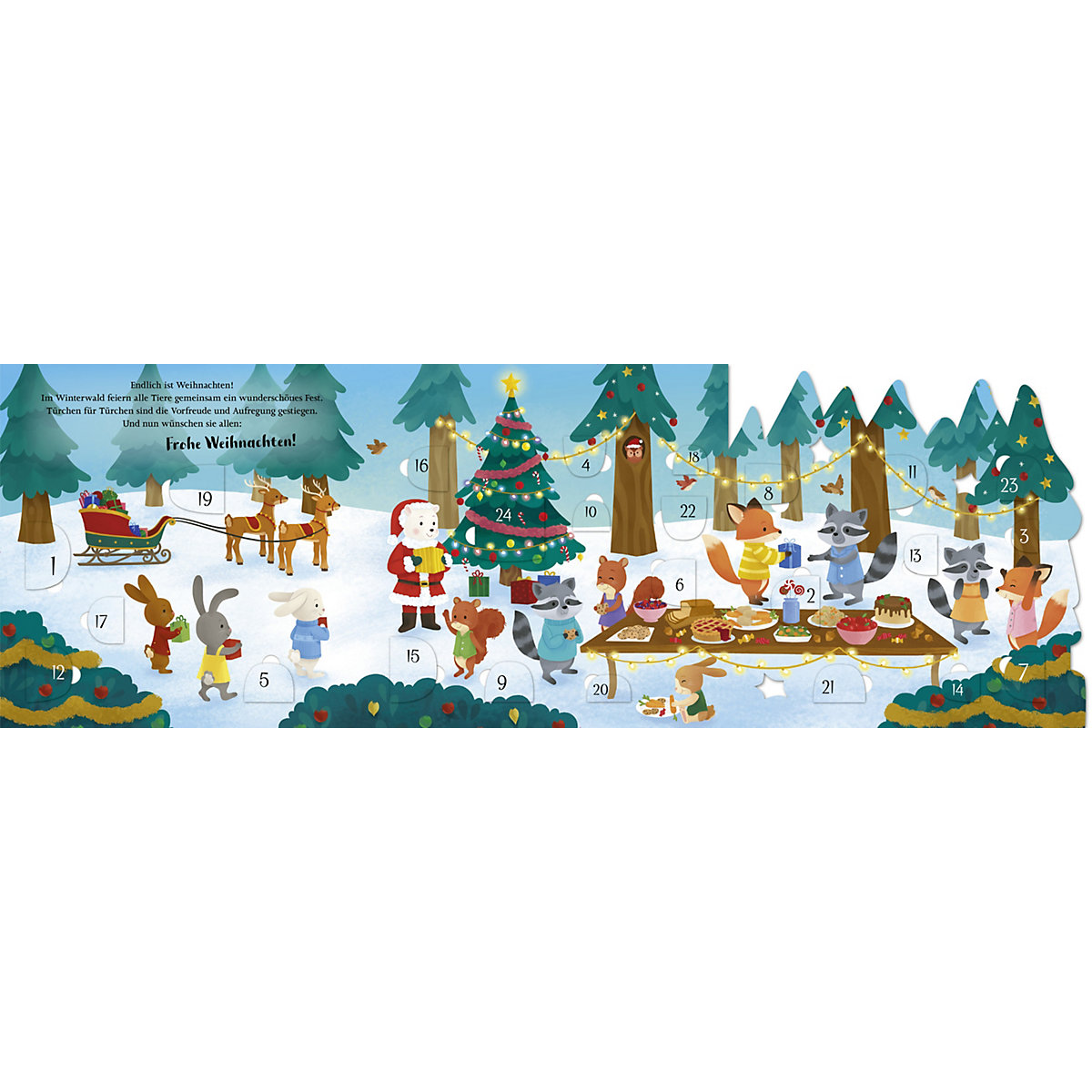 Glücksfisch: Mein allerschönstes Adventskalenderbuch (Stimmungsvoller Adventskalender und Buch im einem mit 24 Türchen)