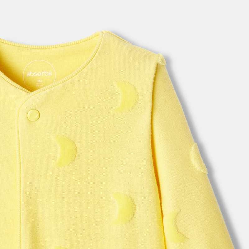 Dors-bien en velours jaune naissance Absorba