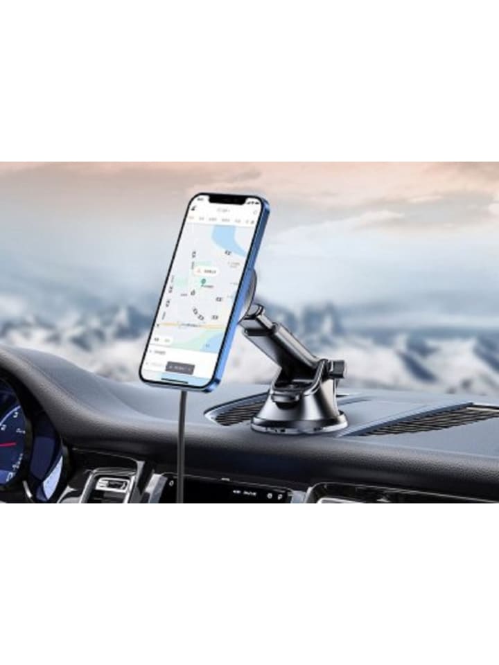 Swissten 15W Drahtloser Ladehalter Magnetischer Auto-Halter in schwarz günstig kaufen 20 cm