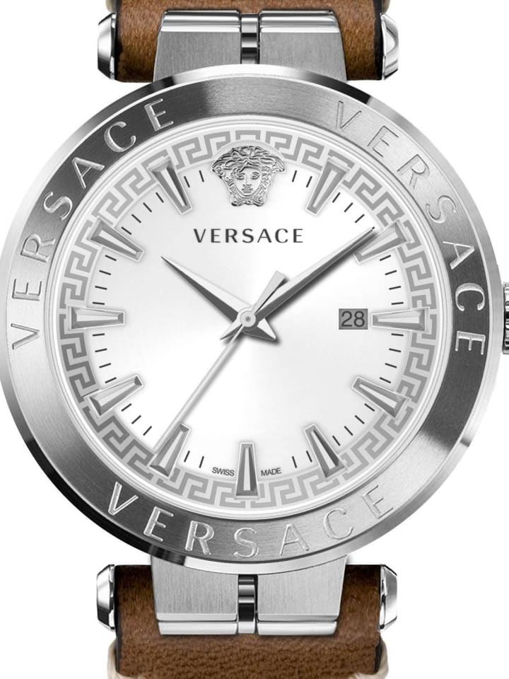 Versace Armbanduhr AION silberfarben in braun günstig kaufen onesize
