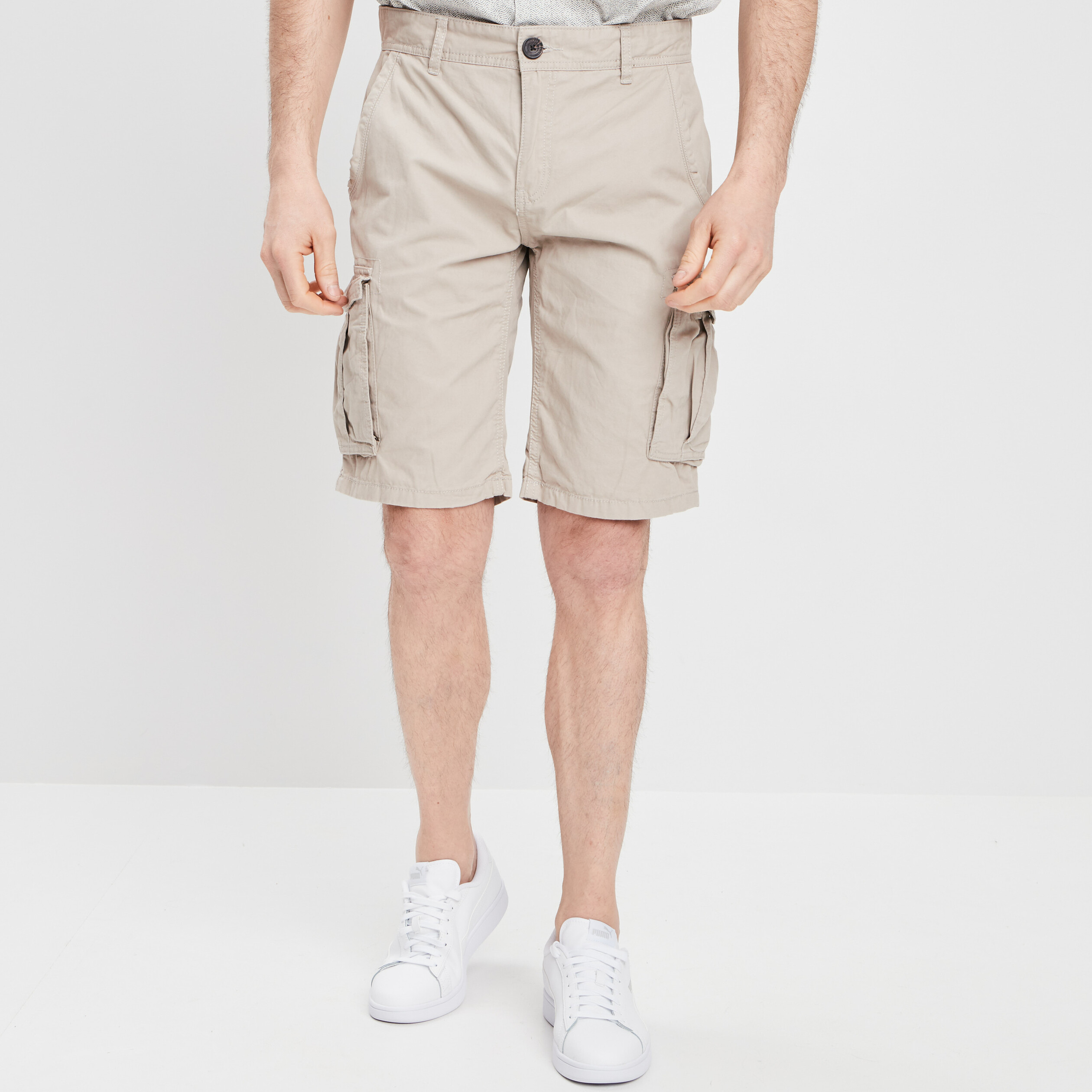 Bermuda cargo Trappeur beige homme | La Halle